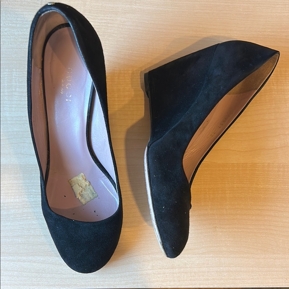 GUCCI Black Women's Wedge Shoes